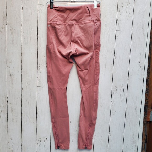 Fabletics Womens Leggings Pants Pink Power Hold Full Length Pockets No Size Tag - Picture 2 of 13